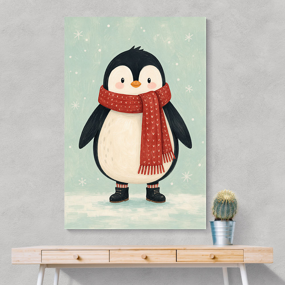 Penguin With Scarf