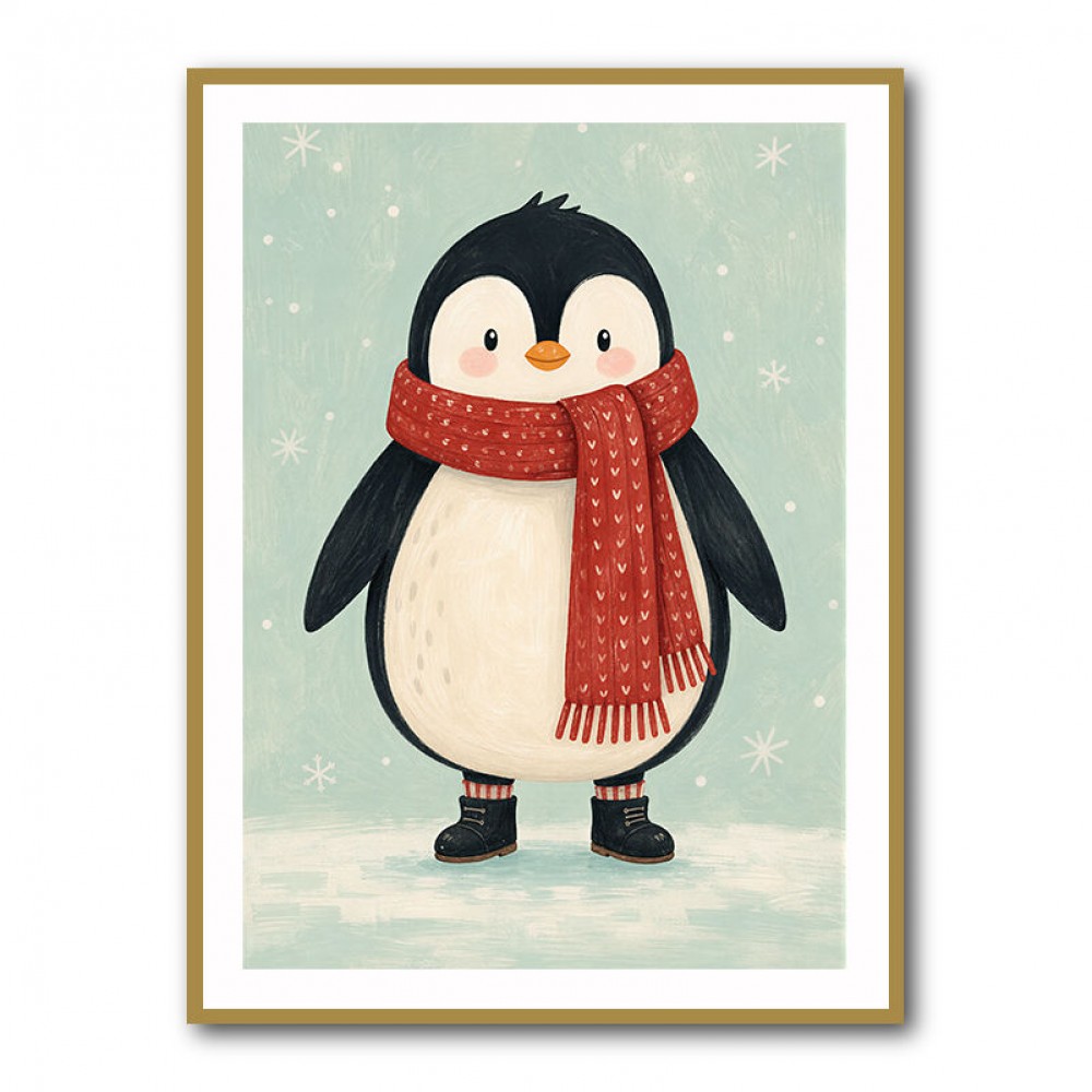 Penguin With Scarf