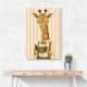 Giraffe Reading Book
