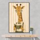 Giraffe Reading Book