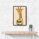 Giraffe Reading Book