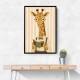 Giraffe Reading Book