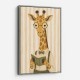 Giraffe Reading Book
