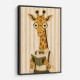 Giraffe Reading Book