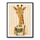 Giraffe Reading Book