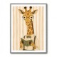 Giraffe Reading Book