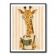 Giraffe Reading Book