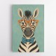 Zebra With Orange Glasses