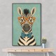 Zebra With Orange Glasses