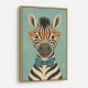 Zebra With Orange Glasses