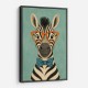 Zebra With Orange Glasses