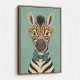 Zebra With Orange Glasses