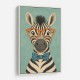 Zebra With Orange Glasses