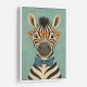 Zebra With Orange Glasses
