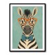 Zebra With Orange Glasses