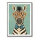 Zebra With Orange Glasses