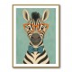 Zebra With Orange Glasses