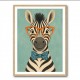 Zebra With Orange Glasses