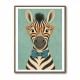 Zebra With Orange Glasses