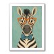 Zebra With Orange Glasses