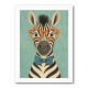 Zebra With Orange Glasses