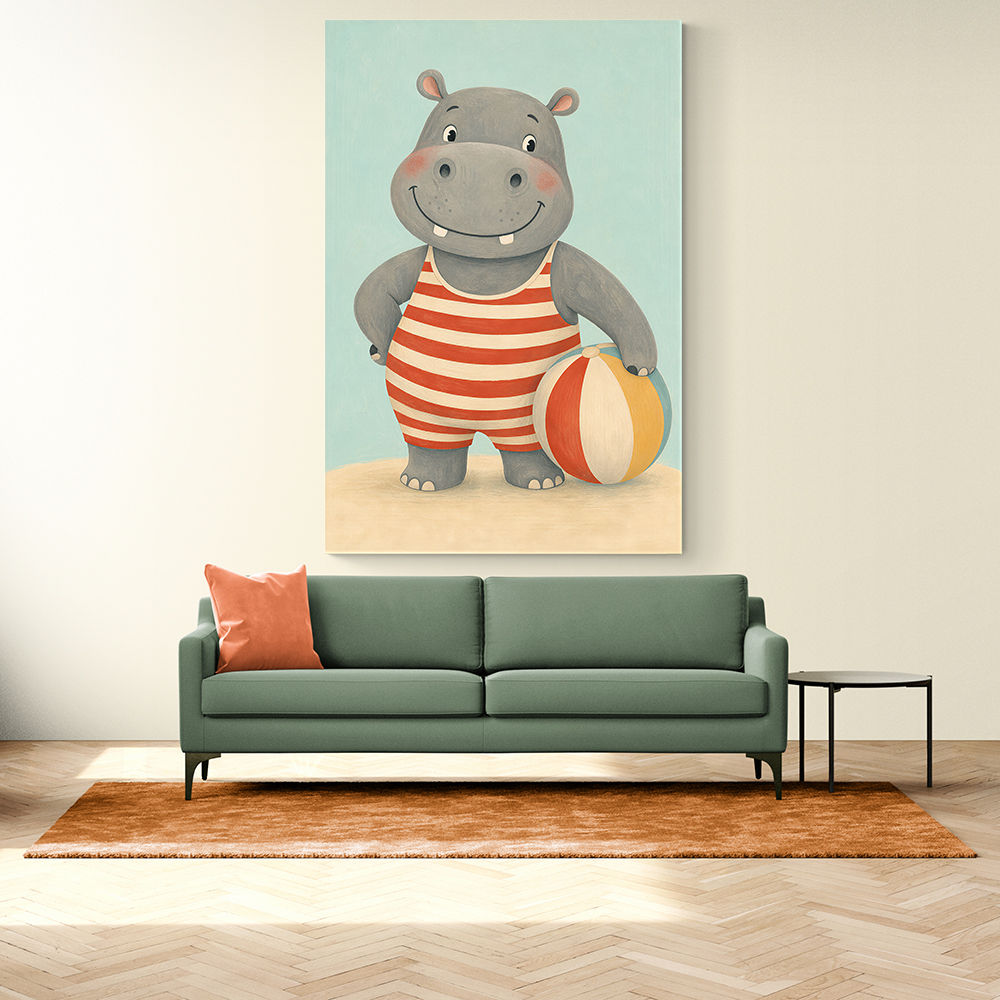 Hippo in Swimsuit