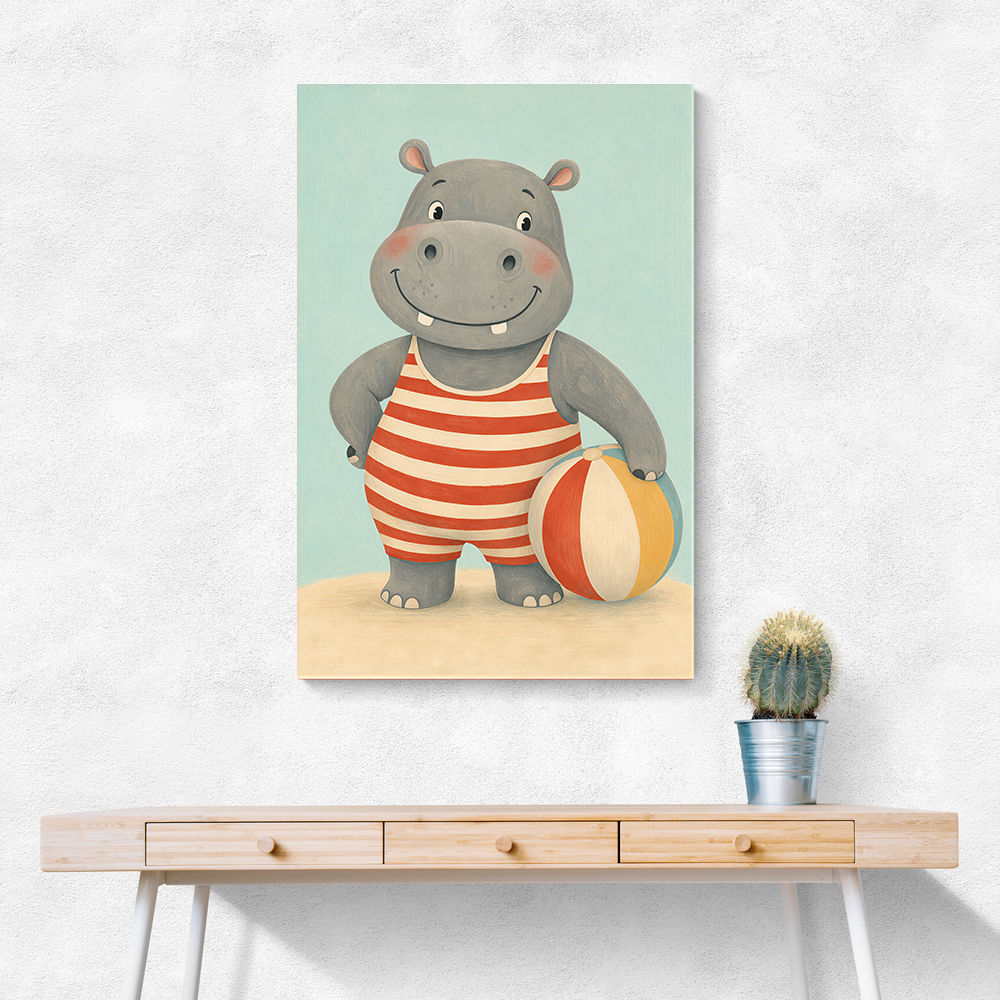 Hippo in Swimsuit