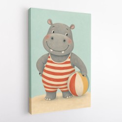 Hippo in Swimsuit