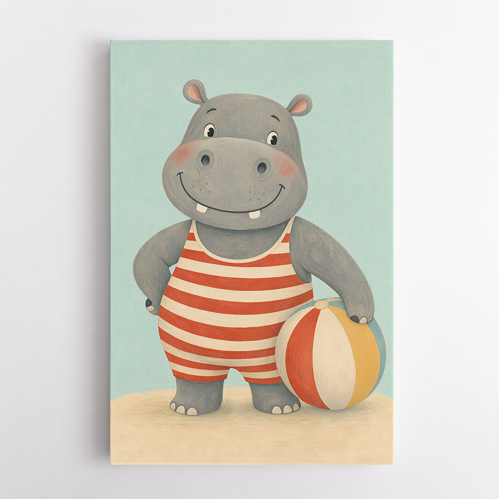 Hippo in Swimsuit