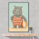 Hippo in Swimsuit