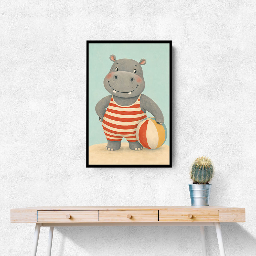 Hippo in Swimsuit
