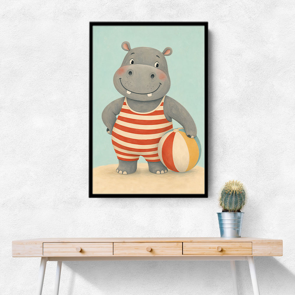 Hippo in Swimsuit