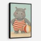 Hippo in Swimsuit