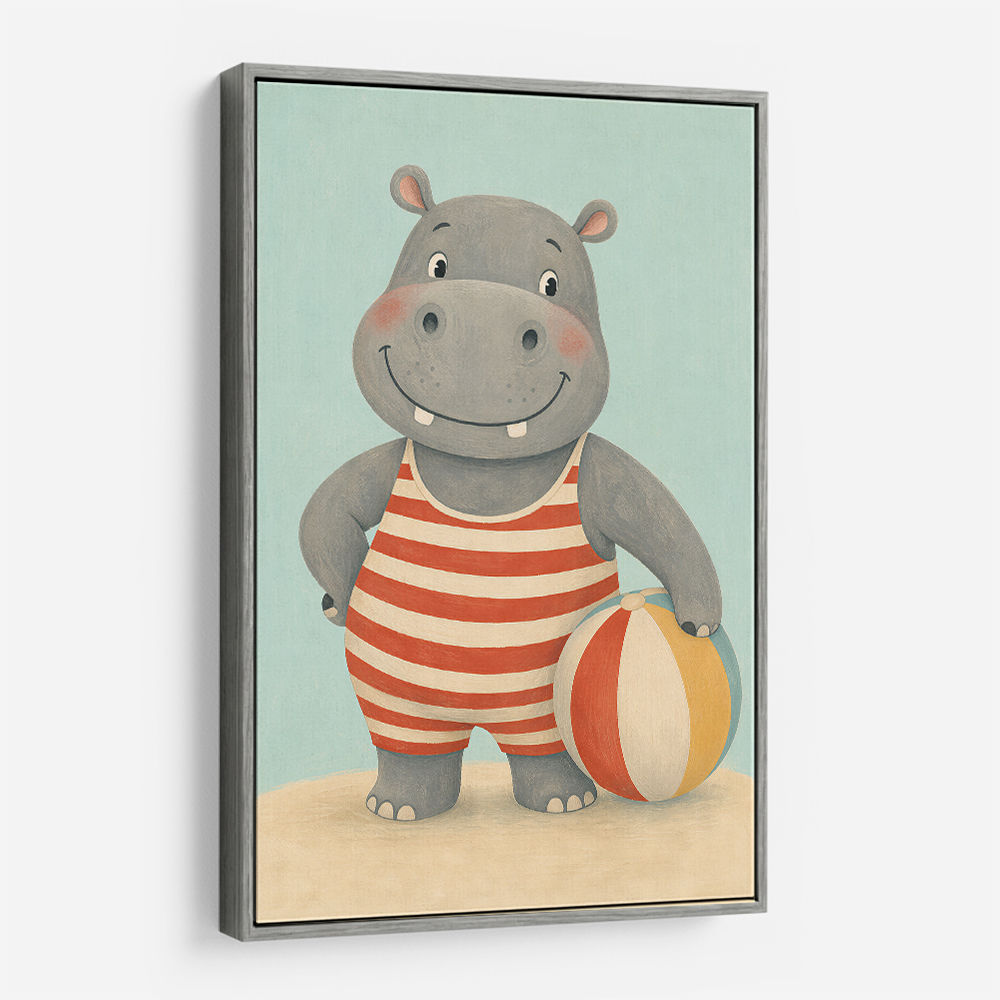 Hippo in Swimsuit