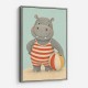 Hippo in Swimsuit
