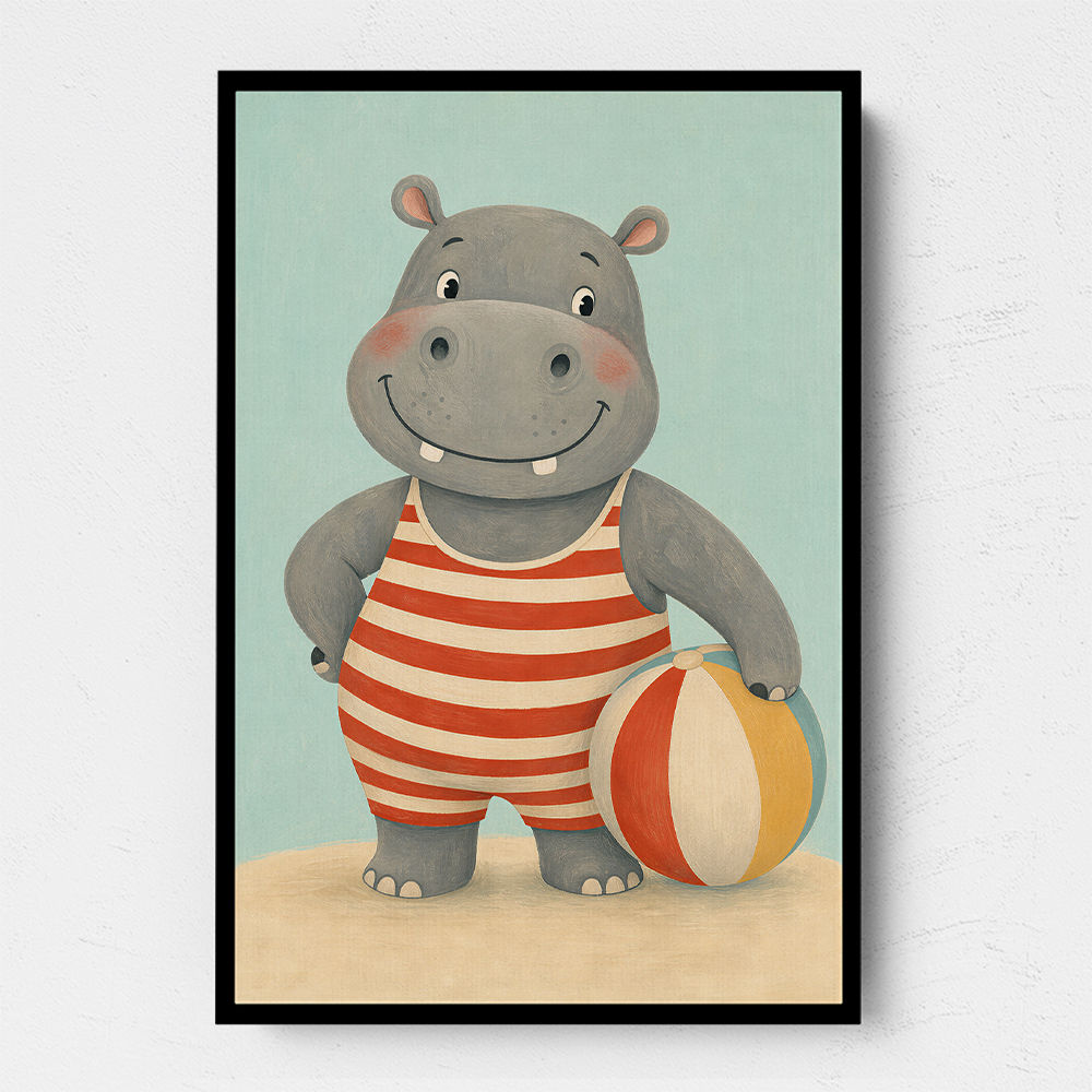 Hippo in Swimsuit