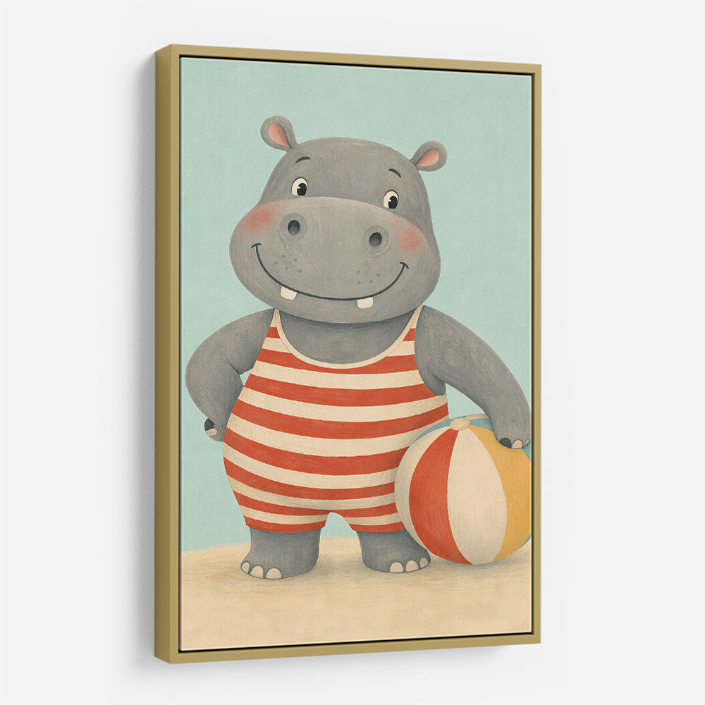 Hippo in Swimsuit
