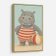 Hippo in Swimsuit