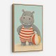 Hippo in Swimsuit