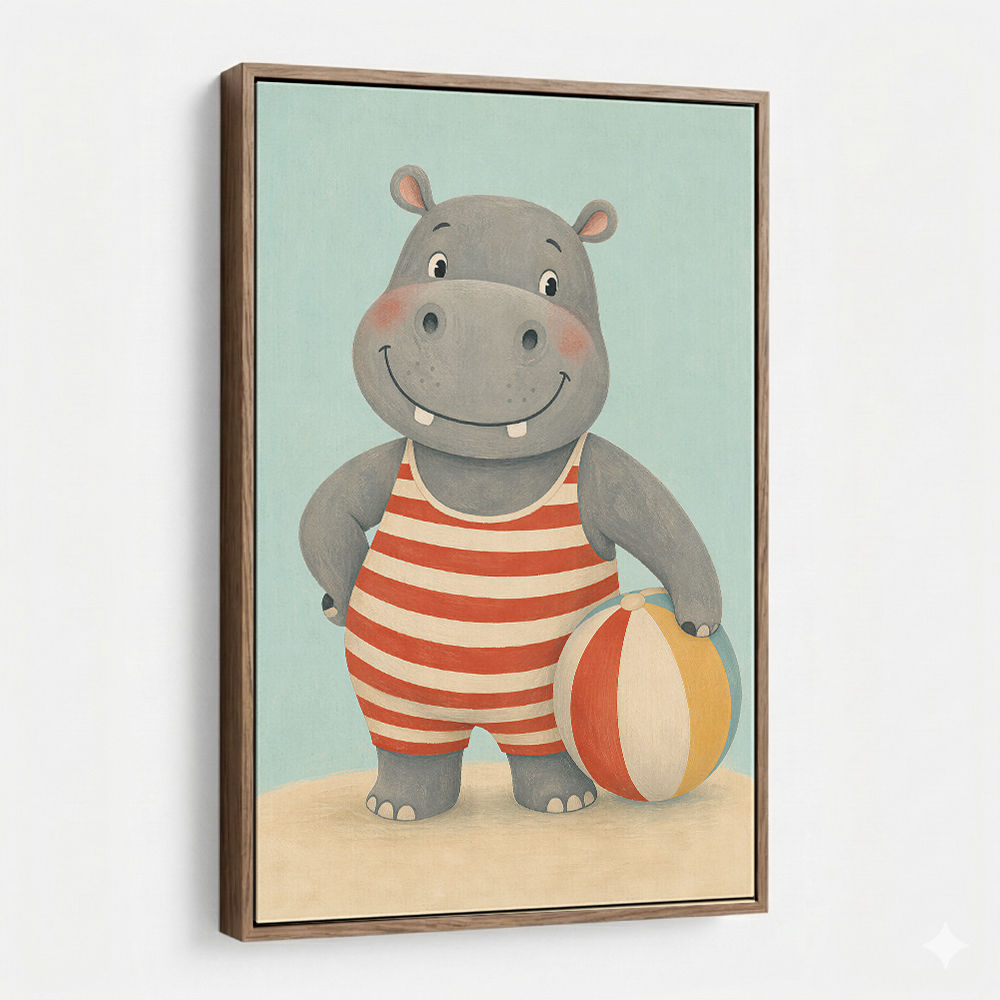 Hippo in Swimsuit