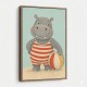 Hippo in Swimsuit
