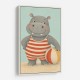 Hippo in Swimsuit