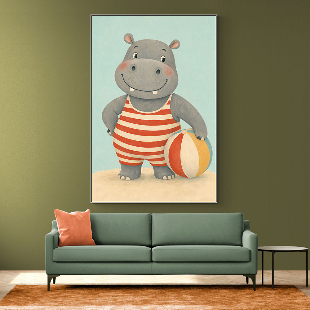 Hippo in Swimsuit