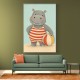 Hippo in Swimsuit