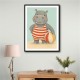 Hippo in Swimsuit
