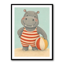 Hippo in Swimsuit