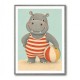 Hippo in Swimsuit