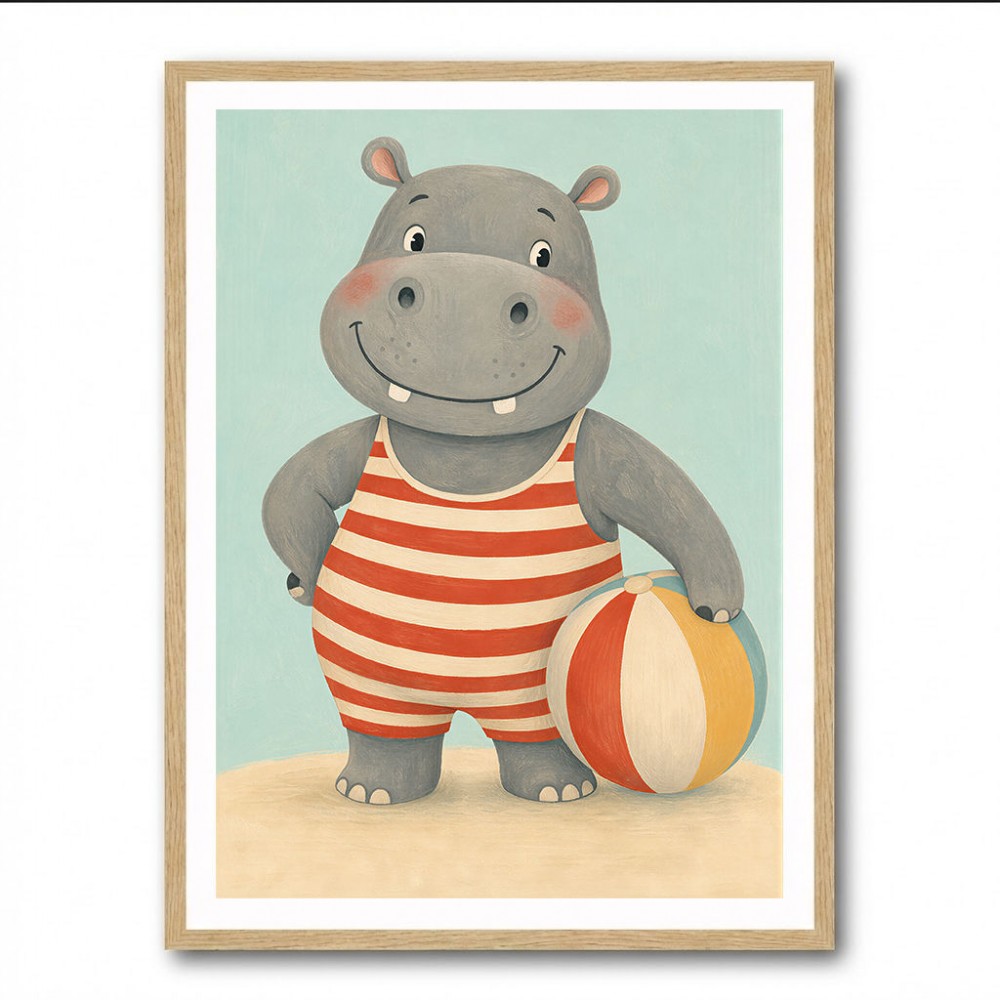 Hippo in Swimsuit