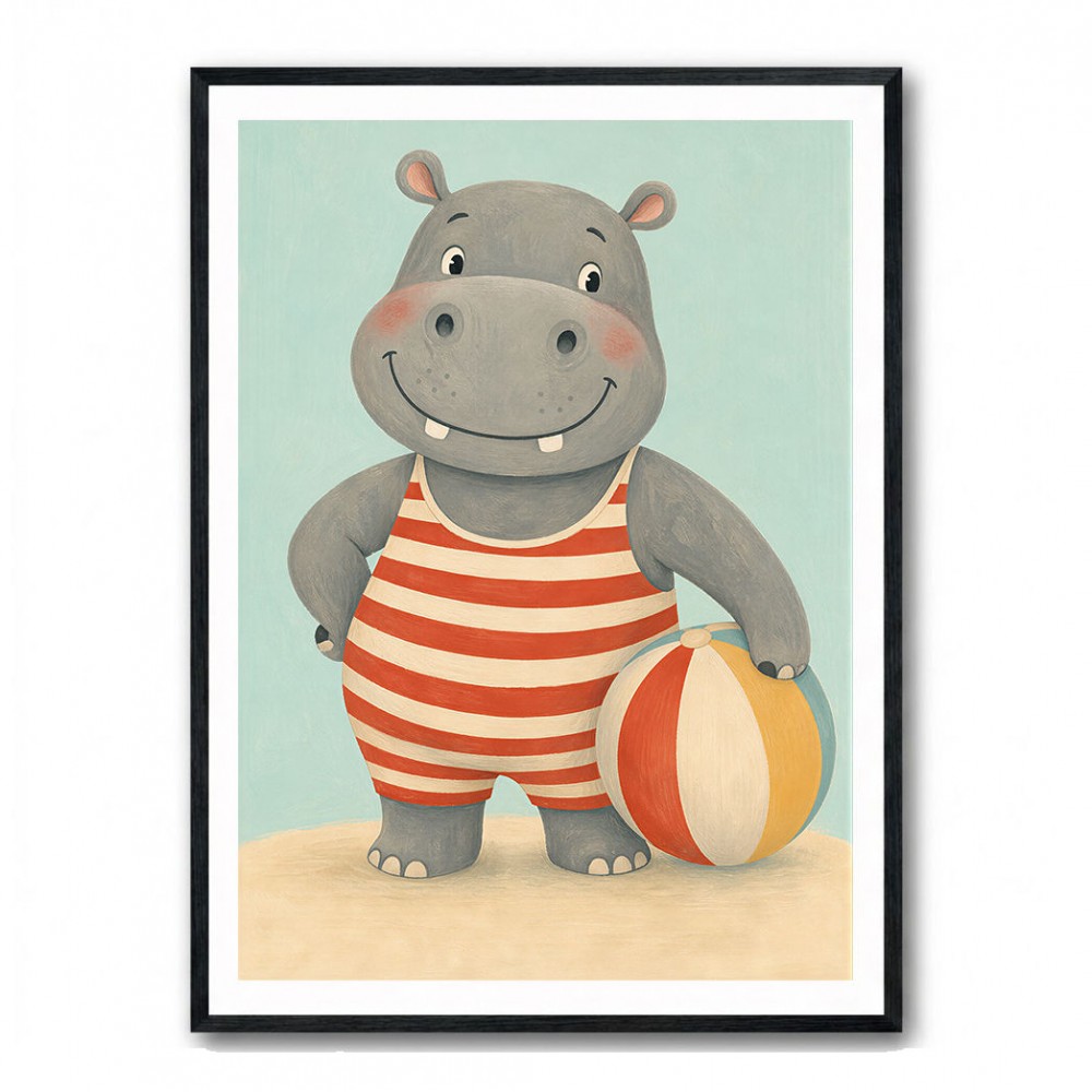 Hippo in Swimsuit