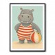 Hippo in Swimsuit